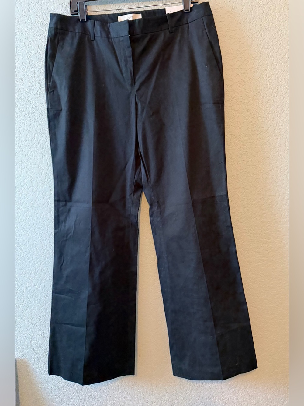 LOFT NWT Black Trouser Pants Marisa Size 12